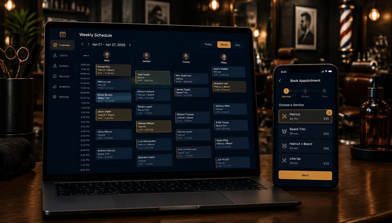 BarberOS app
